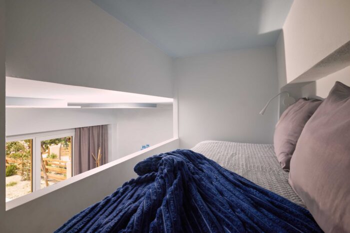 Open-plan living room and kitchen in family apartment in Ierapetra