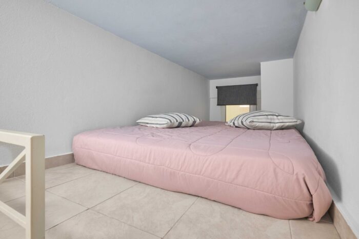 Open-plan living room and kitchen in family apartment in Ierapetra