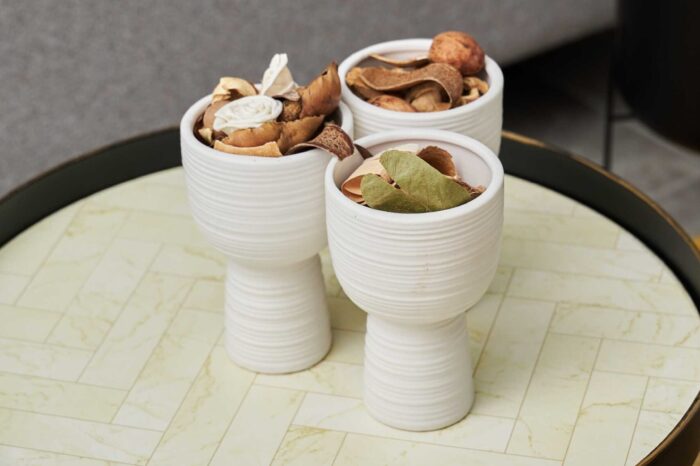 Open-plan living room and kitchen in family apartment in Ierapetra